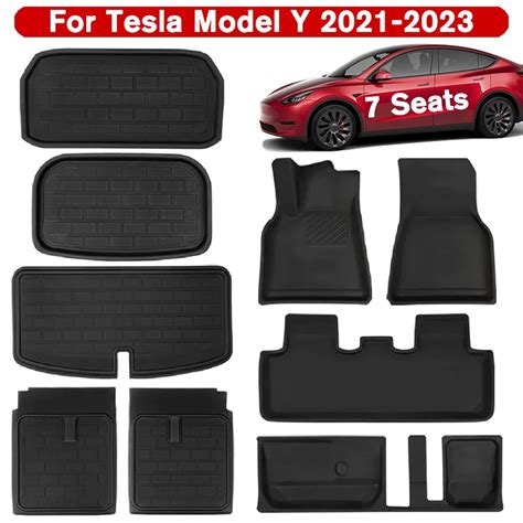 Alfombrillas Para El Suelo De Asientos Para Tesla Model Y Juego