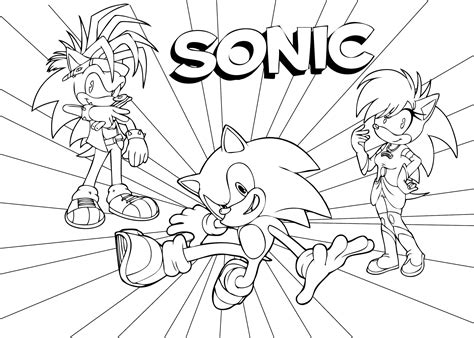 Mario And Sonic Coloring Pages For Kids Coloring Pages