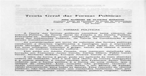 Teoria Geral Das Formas Políticas Pdf Document