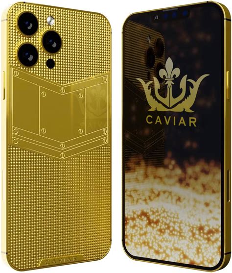 Caviar Luxury 24k Gold Customized Iphone 14 Pro Max Limited Edition 128gb Storage Gold
