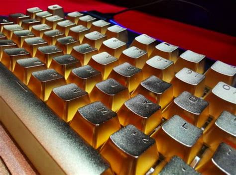 Adata Presents A Gold Keyboard Valued At 10000