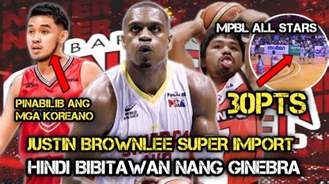 Brownlee Super Import Nang Ginebra Pacquiao Nag Ala Jordan Sa MPBL All