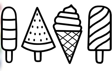 Imagenes Para Colorear De Helados