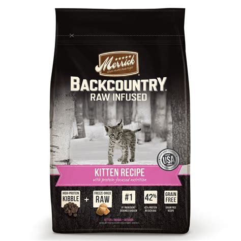 Merrick cat food recalls 2021. Merrick Backcountry Grain Free Raw Infused Kitten Recipe ...