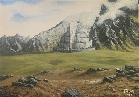 Here Is My Second Attempt At A Minas Tirith Painting Different Scenes