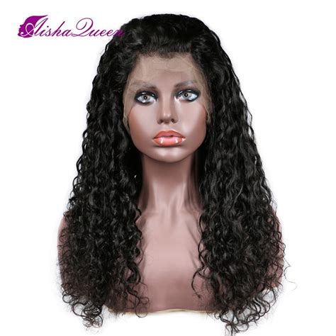 aisha 130 density 360 lace frontal wig deep curly wigs malaysia remy human hair for black women