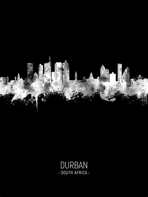 Durban South Africa Skyline 93 Digital Art By Michael Tompsett