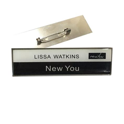 10pcs Custom Metal Name Tag 7020mm Nameplate Pin Strong Magnetic Id