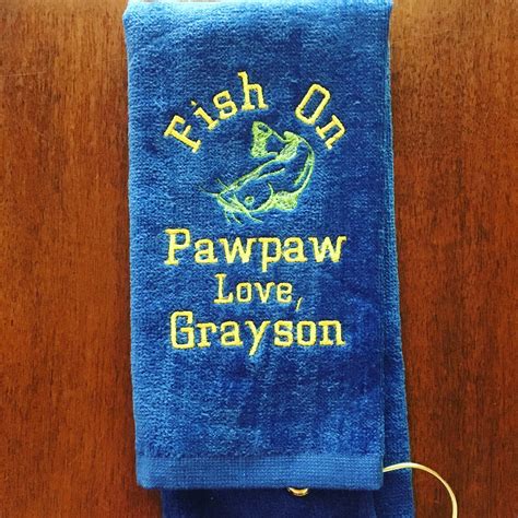 Great Fishing Towel For Anyone That Fishes Custom Made To Order