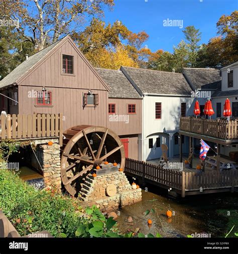 Plimoth Grist Mill At Jenney Pond Plymouth Massachusetts United