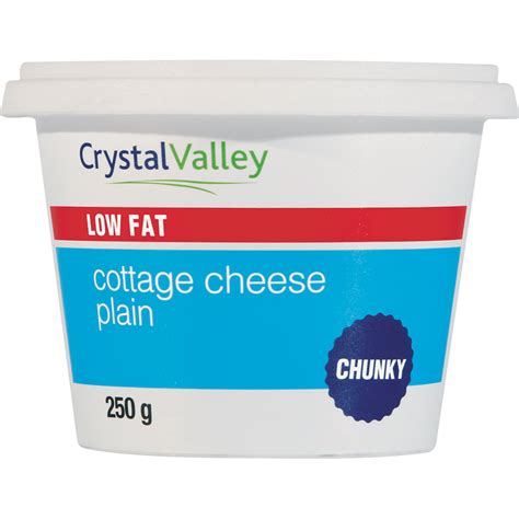 Crystal Valley Plain Chunky Low Fat Cottage Cheese 250g | Cottage Cheese & Soft Cheese | Cheese ...