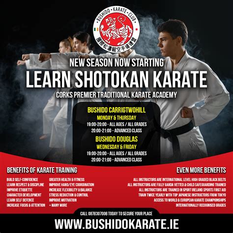 Bushido Karate Club Traditional Shotokan Karate In Cork