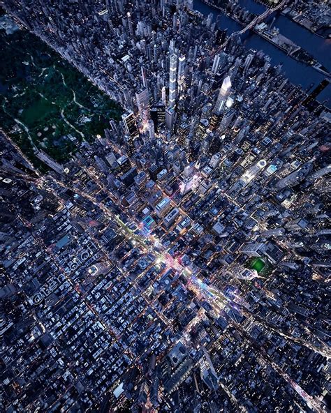 Ce Photographe Capture New York Vue Du Ciel Avec Des Clichés à Couper