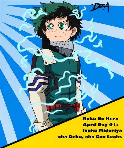Boku No Hero April Day 1 Izuku Midoriya By Dizachsterarea On Newgrounds
