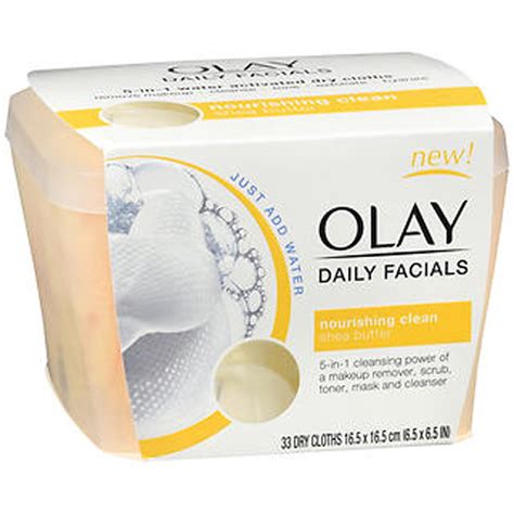 Olay Daily Facials Nourishing Clean Cleansing Cloths 33 Ct Tub