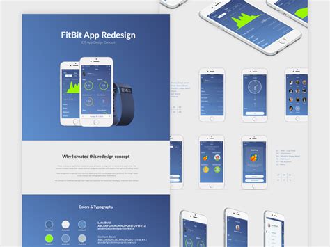 Fitbit Redesign Concept Behance Case Study By Lukáš Nádvorník On Dribbble