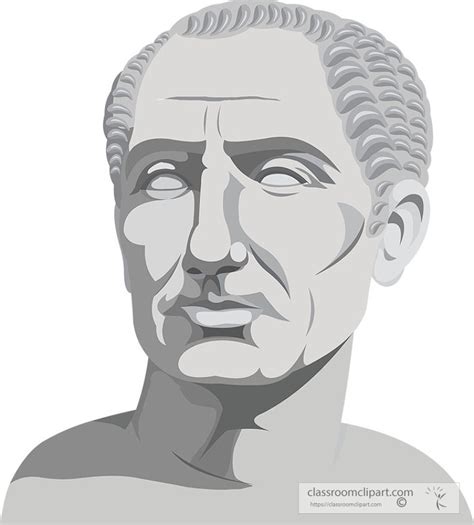 Ancient Rome Clipart Roman Politican Julius Caesar Clipart