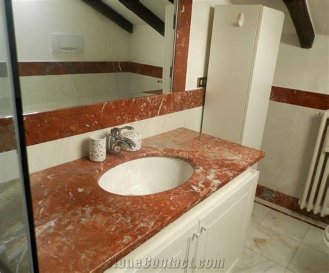 Rosso Francia Marble Bathroom Vanity Top Rosso Francia Red Marble