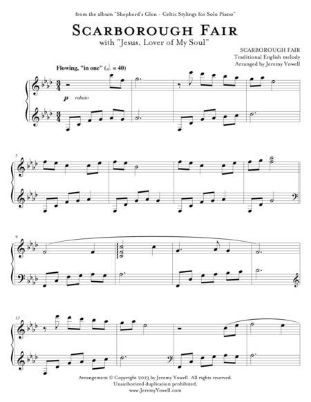 Free Sheet Music Traditional Easy Version Scarborough Fair