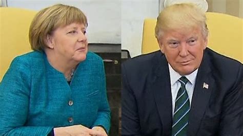 Trumps Awkward Visit With Merkel Cnn Politics