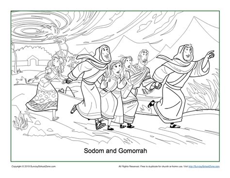 This is a free printable game for children learning sequencing and order. Sodom and Gomorrah Coloring Page on Sunday School Zone
