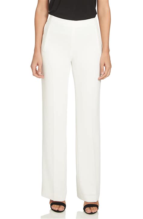 Cece Synthetic Pull On Straight Leg Pants In White Save 40 Lyst