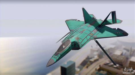 F 22a Raptor Unpainted Factory Texture For Gta San Andreas