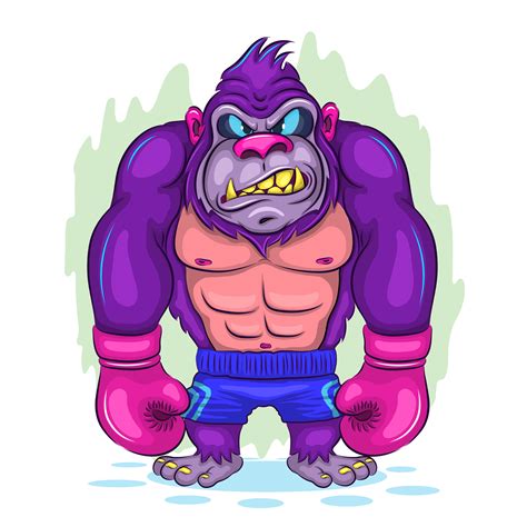 Andrey Keno Cartoon Gorilla Boxer