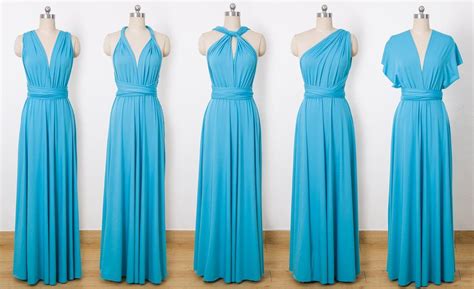 Turquoise Infinity Bridesmaid Dressesconvertible Dresses Multiway