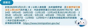 (12/10更新) 因應「武漢肺炎(COVID-19)」疫情 外籍人士入境管制措施專區