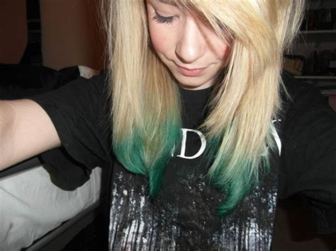 Blue Dip Dyed Hair On Tumblr