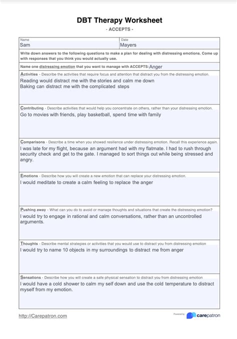 Dbt Distress Tolerance Resources Mentally Fit Pro Worksheets Library