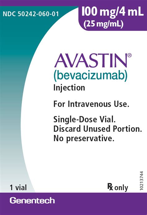 Dailymed Avastin Bevacizumab Injection Solution