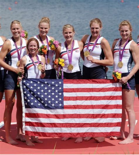 London 2012 Team Usas Gold Medals Us Womens Rowing Olympic Eight