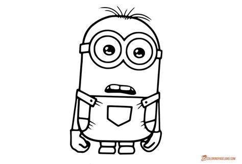 Minion Coloring Pages For Kids Free Printable Templates