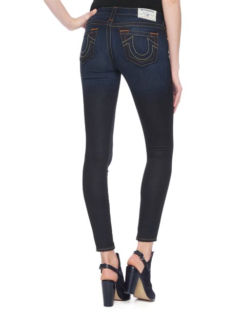 True Religion Hand Picked Super Skinny Womens Jeans In Blue Lyst