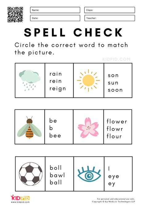 English Spelling Worksheets For Grade 1 Worksheets For Kindergarten