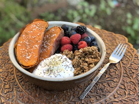 Beans can be made in the instant pot or on the stovetop for a well balanced. Sweet Potato Breakfast Bowl - Switch4Good