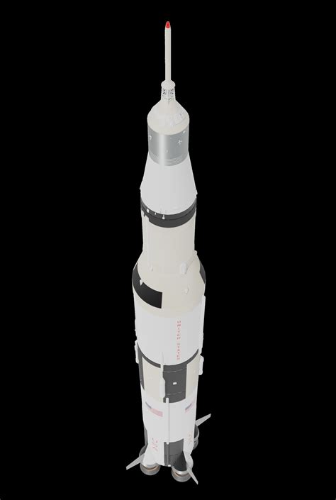 Saturn V Free 3d Model Cgtrader