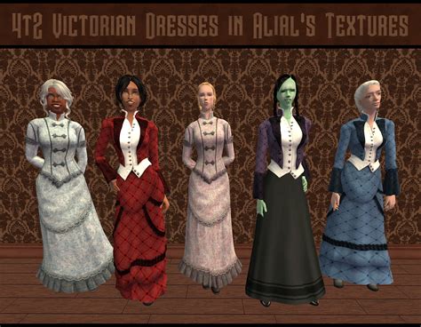 Simblrcc Victorianedwardian Cc Grynings 4t2 Victorian Dresses