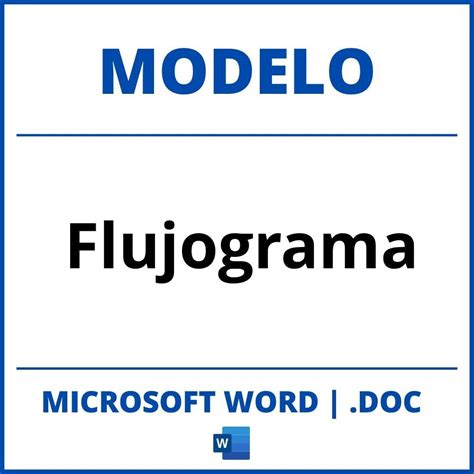 Modelo De Flujograma En Word