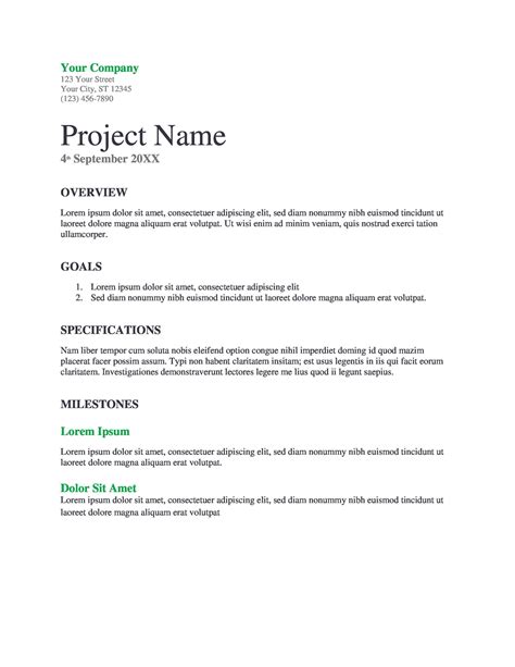 Project Proposal Template Doc