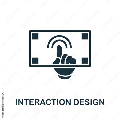 Interaction Design Icon Simple Element From Design Technology