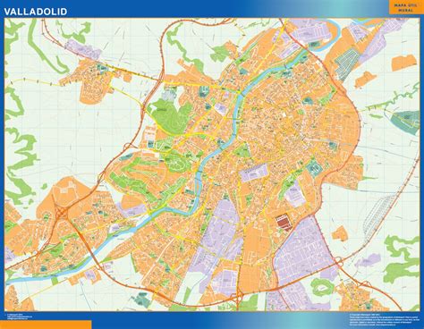Valladolid Mapa Vinilo Netmaps Mapas De España Y Del Mundo