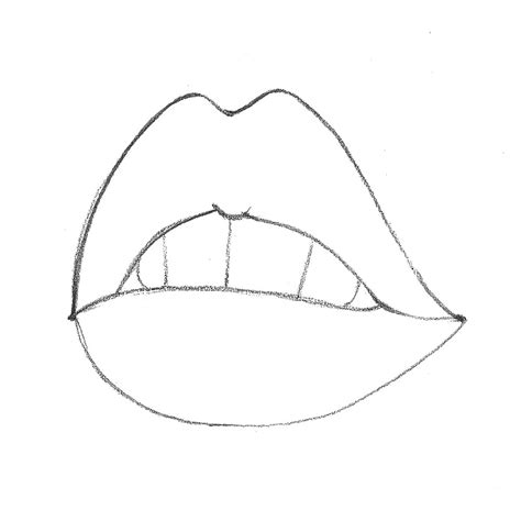 How To Draw Big Lips Easy Step By Step