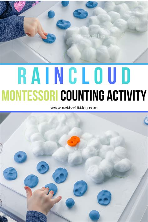 Rain Cloud Montessori Activities for Preschool - Active Littles