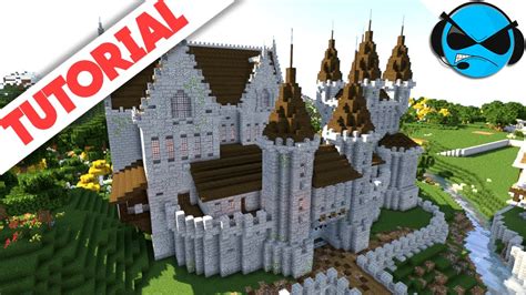 How To Build A Castle Minecraft Tutorial Medieval Castle Part 5 Youtube