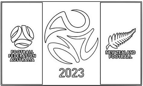 Coloring Page Women S Soccer World Cup Australia New Zealand