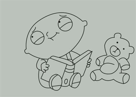 Stewie And Rupert Lineart By Liquidvortex On Deviantart