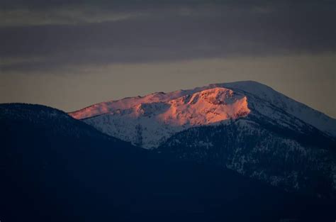 First Light On Lolo Peak Missoula Montana © Mark Mesenko Montana